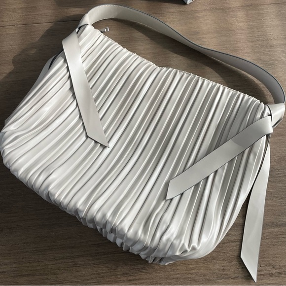 A new day Taupe Pleated Large Hobo Bag - Picture 2 of 4